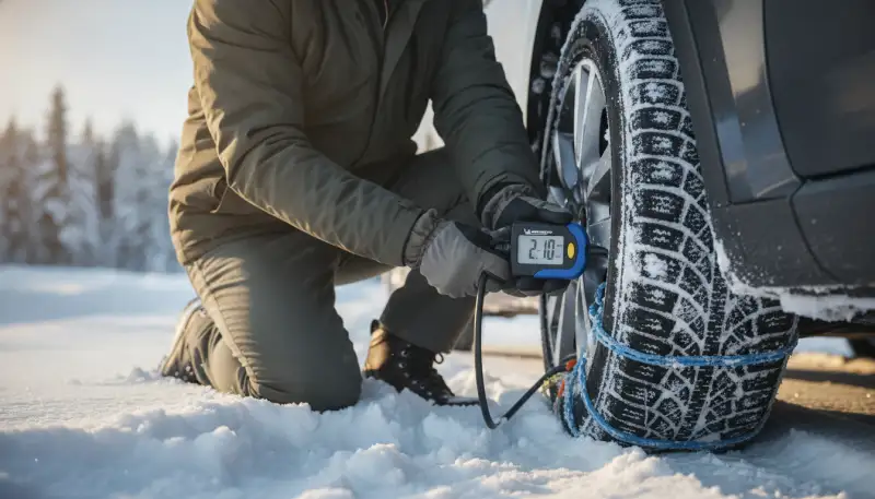Reifendruck Schneeketten: Präzision für Sicherheit