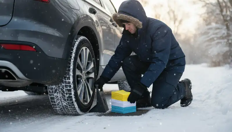 Sichere Basis: Unterlegkeile im Wintereinsatz